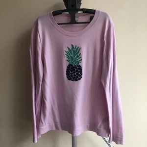 Jcrew pineapple cotton knit